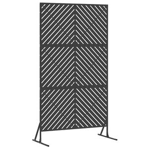 vidaXL Mag&aacute;nszf&eacute;ra K&eacute;pernyő 100 x 50 x 180 cm Ac&eacute;l Fekete
