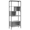 vidaXL 5 szintes sz&uuml;rke sonoma szerelt fa k&ouml;nyvespolc 76x33x188,5 cm