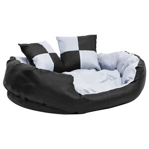 vidaXL sz&uuml;rke &eacute;s fekete kiford&iacute;that&oacute; &eacute;s moshat&oacute; kutyap&aacute;rna 85x70x20 cm