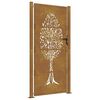 vidaXL Corten ac&eacute;l kerti kapu 100x175 cm, fa mint&aacute;zat&uacute;