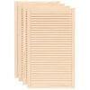vidaXL 4 db t&ouml;m&ouml;r fenyőfa lamell&aacute;s szekr&eacute;nyajt&oacute; 99,3 x 59,4 cm
