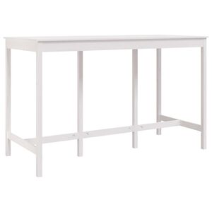 vidaXL feh&eacute;r t&ouml;m&ouml;r fenyőfa b&aacute;rasztal 180 x 80 x 110 cm