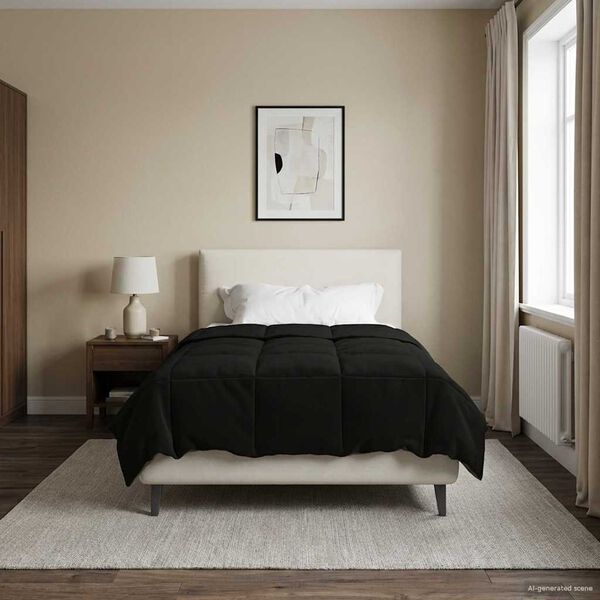 vidaXL Teljes &eacute;ves takar&oacute; S&ouml;v&eacute;nyes Fekete 140 x 220 cm Mikrosz&aacute;l