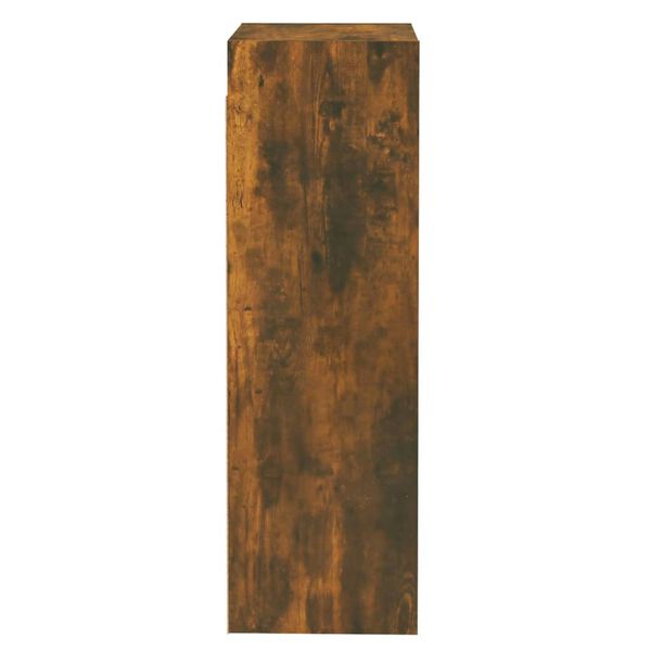 vidaXL f&uuml;st&ouml;s t&ouml;lgy sz&iacute;nű szerelt fa TV-szekr&eacute;ny 30,5x30x90 cm