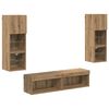 vidaXL TV faliszekr&eacute;ny 6 pcs Artisan t&ouml;lgy Faanyag