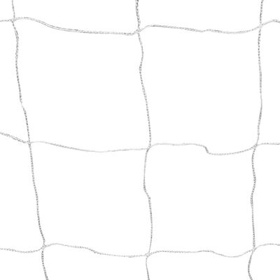 vidaXL fehér acél focikapu hálóval 182 x 61 x 122 cm
