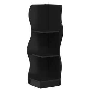 vidaXL Sarokpolc Fekete 34 x 33 x 102 cm Szerelt Fa