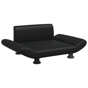 vidaXL fekete műbőr kutya&aacute;gy 70 x 45 x 28 cm