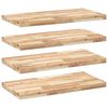 vidaXL 4 db kezeletlen t&ouml;m&ouml;r ak&aacute;cfa f&uuml;ggőpolc 100 x 40 x 4 cm