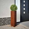 vidaXL corten ac&eacute;l n&ouml;v&eacute;nytart&oacute; 30x26x75 cm