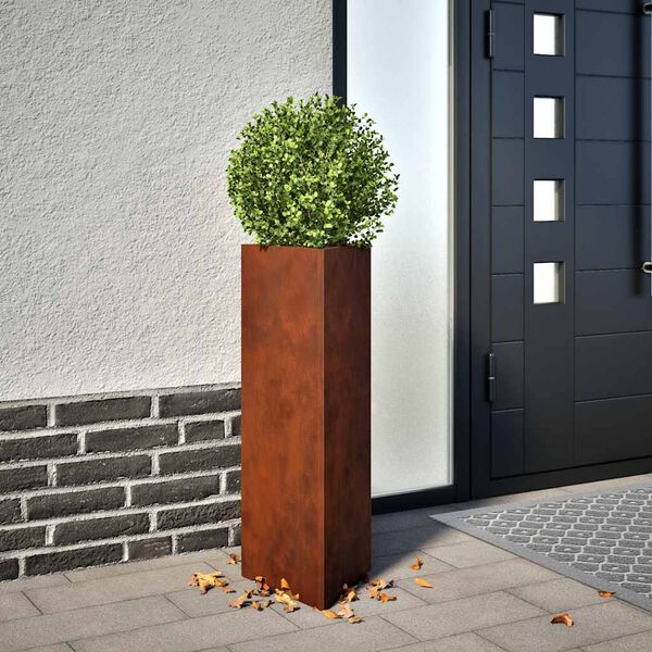 vidaXL corten ac&eacute;l n&ouml;v&eacute;nytart&oacute; 30x26x75 cm