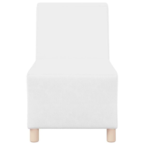 vidaXL | Karfa N&eacute;lk&uuml;li Modularis Kanap&eacute; Egys&eacute;g | Feh&eacute;r 55 x 74 x 82 cm