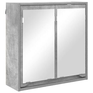 vidaXL F&uuml;rdőszobai t&uuml;k&ouml;rszekr&eacute;ny Beton Sz&uuml;rke 60 x 20 x 60 cm Faanyag