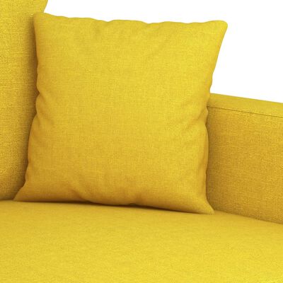vidaXL világossárga szövet kanapéfotel 60 cm
