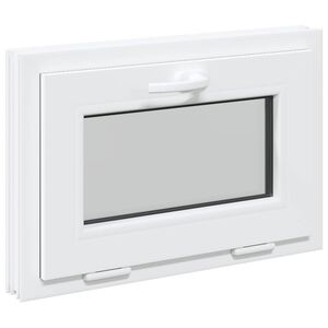 vidaXL Pinceablak RISOR 60 x 40 cm PVC &eacute;s &Uuml;veg Feh&eacute;r