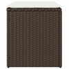 vidaXL 2 db barna polyrattan kerti szék párnával 40x40x43 cm