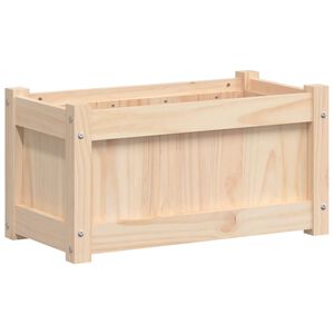 vidaXL t&ouml;m&ouml;r fenyőfa vir&aacute;gl&aacute;da 60x31x31 cm