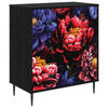 vidaXL Fi&oacute;kos szekr&eacute;ny KIEL S&ouml;t&eacute;t pe&oacute;nia minta 66 x 36,5 x 76 cm