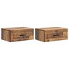 vidaXL Fali &eacute;jjeli szekr&eacute;ny 2 db Antik Fa 49 x 34,5 x 20 cm Szerelt Fa