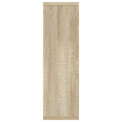 vidaXL sonoma-tölgyszínű szerelt fa fali polc 85 x 16 x 52,5 cm
