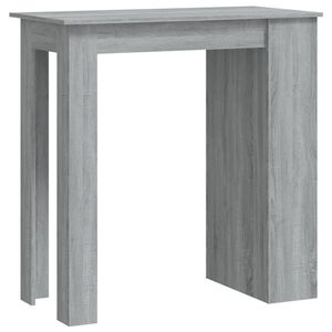 vidaXL sz&uuml;rke sonoma sz&iacute;nű b&aacute;rasztal t&aacute;rol&oacute;polccal 102 x 50 x 103,5 cm