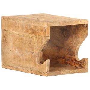 vidaXL falra szerelhető tömör nyers mangófa kerékpártartó 35x25x25 cm