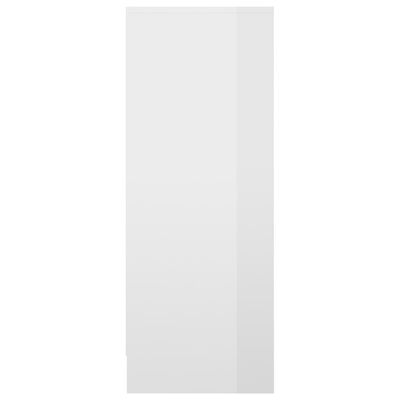 vidaXL magasfényű fehér forgácslap cipősszekrény 31,5 x 35 x 90 cm