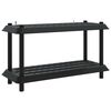vidaXL Polc egys&eacute;g 2 szint 100 x 40 x 55,5 cm PP Antracitsz&uuml;rke