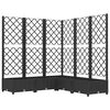 vidaXL fekete polipropil&eacute;n r&aacute;csos kerti &uuml;ltetől&aacute;da 120 x 120 x 121,5cm