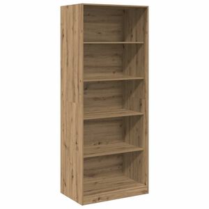 vidaXL k&eacute;zműves t&ouml;lgy sz&iacute;nű szerelt fa ruh&aacute;sszekr&eacute;ny 80 x 50 x 200 cm