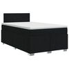 vidaXL Boxspring &aacute;gy matraccal fejt&aacute;ml&aacute;val Fekete 120 x 200 cm Sz&ouml;vet