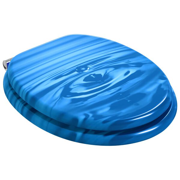 vidaXL WC &uuml;lőke K&eacute;k csepp 44 x 38 cm MDF lap