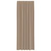 vidaXL 2 db világosbarna fátyolfüggönyök hurokkal 140x260 cm