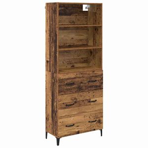 vidaXL Magasfi&uacute; &Ouml;reg fa 69,5 x 34 x 180 cm Szerelt Fa