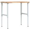 vidaXL t&ouml;m&ouml;r b&uuml;kkfa n&eacute;gysz&ouml;g alak&uacute; munkapad 100 x 60 x (73-99,5) cm