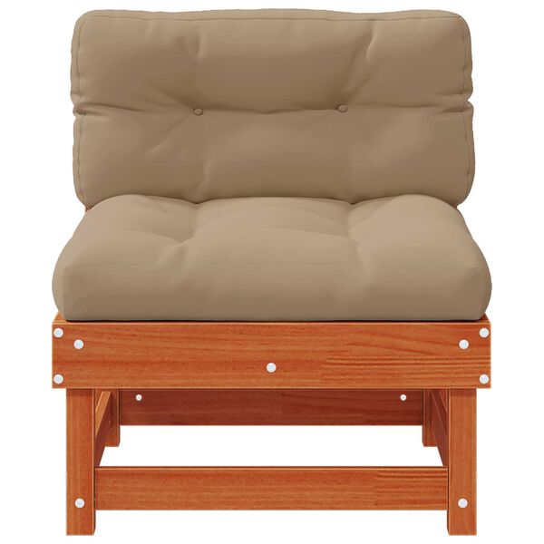 vidaXL Kerti K&ouml;z&eacute;pső Kanap&eacute; T&ouml;m&ouml;r fenyő Viaszbarna