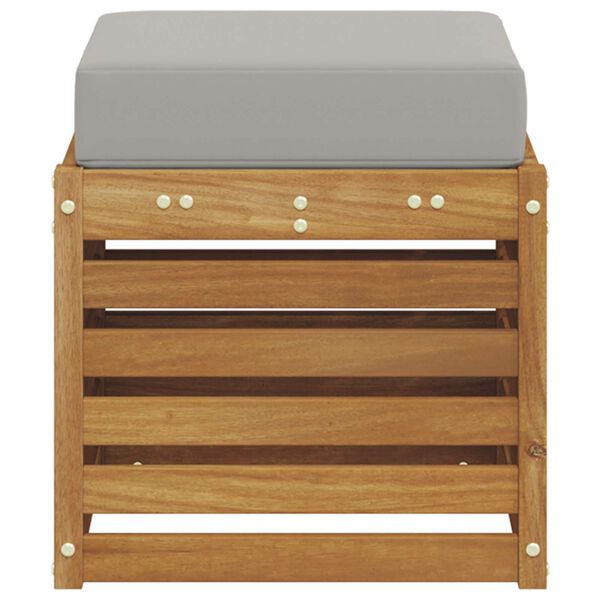 vidaXL K&uuml;lt&eacute;ri Sz&eacute;k Pad T&ouml;m&ouml;r Ak&aacute;cfa Term&eacute;szetes