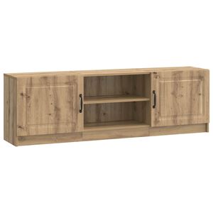 vidaXL TV szekr&eacute;ny 150 x 31 x 47 cm K&eacute;zműves T&ouml;lgy Szerelt Fa