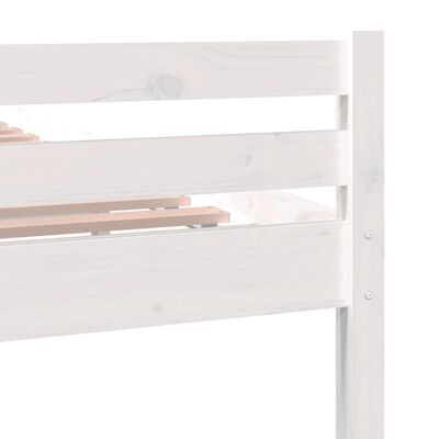 vidaXL fehér tömör fa ágykeret 160x200 cm