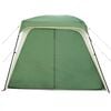 vidaXL 5 személyes zöld vízálló kemping sátor tornáccal kupolával