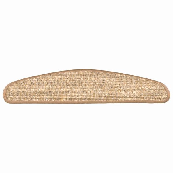 vidaXL 15 db vil&aacute;gosbarna, f&eacute;lk&ouml;r alak&uacute;, nagy l&eacute;pcsőszőnyeg 65 x 21 x 4 cm