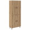 vidaXL Magasfi&uacute; 2 db Artisan t&ouml;lgy 69,5 x 34 x 180 cm Szerelt Fa