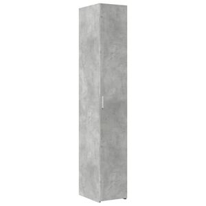 vidaXL betonsz&uuml;rke szerelt fa magasszekr&eacute;ny 30 x 42,5 x 185 cm