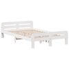 vidaXL fehér tömör fenyőfa ágy matrac nélkül 120 x 190 cm