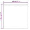 vidaXL Voile F&uuml;gg&ouml;ny 2 pcs Vil&aacute;gossz&uuml;rke 140 x 140 cm Poli&eacute;szter