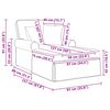 vidaXL Fotel Loungba Szokny&aacute;val K&eacute;k 91 x 157 x 91 cm K&aacute;belt Sz&ouml;vet