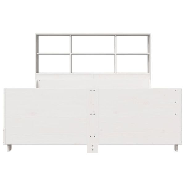 vidaXL feh&eacute;r t&ouml;m&ouml;r fa k&ouml;nyvespolcos &aacute;gy matrac n&eacute;lk&uuml;l 160 x 200 cm