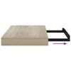 vidaXL 4 db t&ouml;lgysz&iacute;nű MDF lebegő fali polc 40 x 23 x 3,8 cm