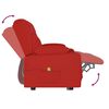 vidaXL 2 személyes bordó műbőr dönthető masszázsfotel pohártartóval