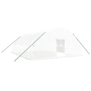 vidaXL feh&eacute;r ac&eacute;lv&aacute;zas melegh&aacute;z 48 m&sup2; 8 x 6 x 2,85 m